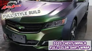 Avery Color-Shift Wrap 2020 Chevy Impala // Chrome Delete, Rotors & Caliper Paint Job