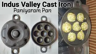 The Indus Valley Pre Seasoned Cast Iron Paniyaram Pan Review| Cast Iron Paddu Pan Review