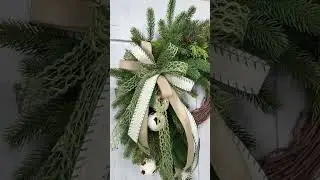 Rustic Grace Christmas Wreath Kit | Easy Farmhouse Holiday Door Decor