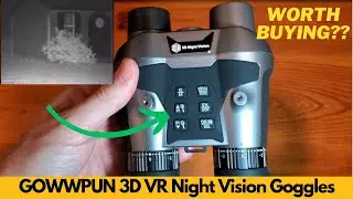 GOWWPUN 3D VR Night Vision Goggles - Rechargeable Head Mounted Binoculars | Worth Buying?