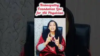 Homeopathy foundation line for all Physician #health #doctor #homeopathy  #homeopathicmedicine