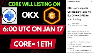 Satoshi core mining || core listing on #okx #mexc #houbi