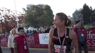 Finish area camera 2013 GoodLife Fitness Victoria Marathon