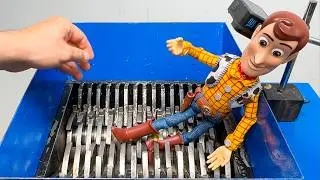 Woody Sheriff vs Industrial Shredder 😱