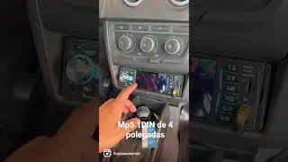 Mp5 1DIN de 4 polegadas USB, bluetooth, auxiliar, espelhamento Android e iOS universal