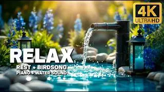 Bamboo Nature Water Sounds 🌿 Healing Music to Quiet the Mind and Restore Peace