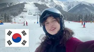 Esquiando por primera vez en COREA 🇰🇷 | TERMINÓ MAL?