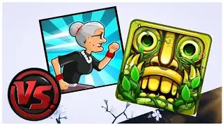 Temple Run 2 chinese version Vs Angry Gran Run Gameplay