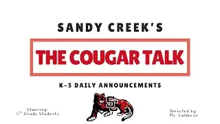 The Cougar Talk - Jan. 27