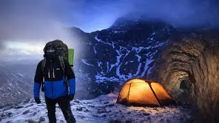 Solo Snowdon Wild Camp In Full Winter Conditions ⚠️