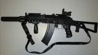 Airsoft AKS74U tactical modifications