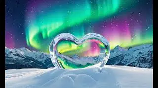 Mesmerizing Aurora Heart 4K &ndash; Relaxing Winter Screensaver (4 Hours)