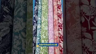 Vibrant viscose fabrics #fabriclove #sewingproject #tropical #dressmaking #summervibes