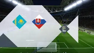 Kazakhstan vs Slovakia | Astana Arena | 2022-23 UEFA Nations League | PES 2021