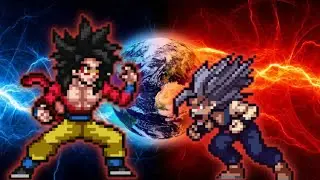 Goku Super SSJ4 V2(new) VS Gohan Beast TND in Jump Force Mugen