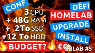 Config, montage, instal et budget  de mes serveurs avec Proxmox - homelab ep 5