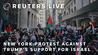 LIVE: New York protests against Trump's support for Israel