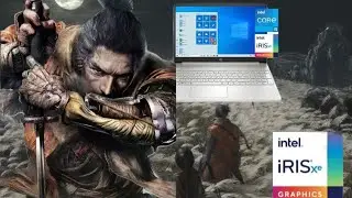 sekiro game test on intel iris xe(8gb ram) hp15 laptop core i5 11th gen