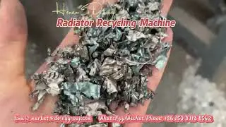 AC Radiator Recycling Machine / Copper Aluminum Radiator Separating And Recycling Equipment