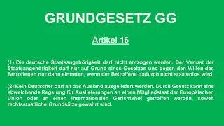 Artikel 16, Grundgesetz GG, Sachkunde 34a