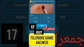 telenore today Question 17 july || Telenore today game 17 july answer ||telenore Game answers today