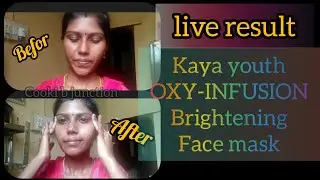 kaya youth brightening face sheet mask 😊😊 live result for instant glow