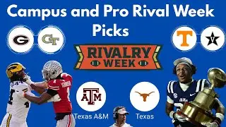CFB RIVALRY WEEK PICKS!!!