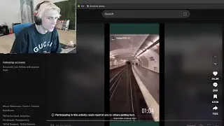 xQc reacts to people stealing train in France