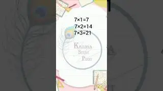 Learn 7 Times Table Fast | For Kids & Beginners #multiplicationtable #kidslearning #maths #kids