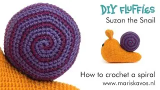 How to crochet a spiral for Suzan the snail shell crochet pattern - Amigurumi Made Easy