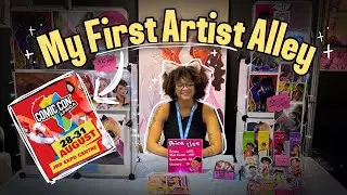 My first experience as an art vendor at Comic con Africa | Prep, Artist Alley vlog and Reflection 