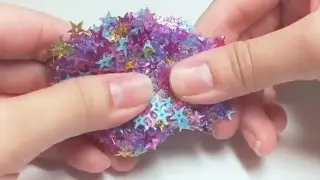 【ASMR】⭐️パチパチスライム⭐️スパンコール💿【音フェチ】
