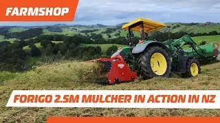 Forigo 2.5m Mulcher in action in NZ - supplied by FarmShop