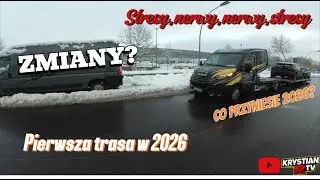 Pierwsza trasa w 2026!!!śnieg,,ślizgawka, 7h czekania za samochodem,ehh....