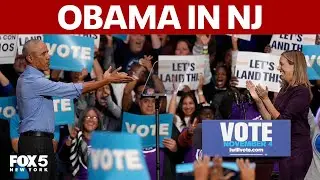 Barack Obama campaigns with Mikie Sherrill in Newark