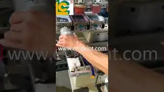 baby bottle multi color closed ink cup pad printer print two side of the bottle rotary system PLC