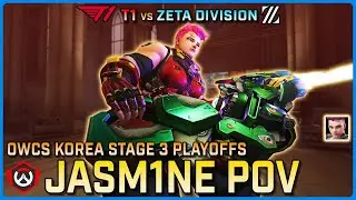 [ Jasm1ne ] ZETA's Zarya Kryptonite | T1 vs ZETA Division | OWCS KOR Stage 3 Playoffs