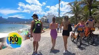 Ipanema Beach Walk Rio de Janeiro Brazil 🇧🇷 Walking Tour