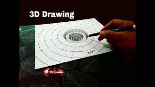 How To Draw 3D Hole - Optical illusion - 3D Trick Art on paper / Hole Drawing