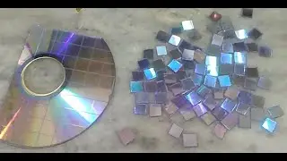 Cut CDs in small pieces (different but effective process)