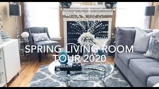*NEW* SPRING DECORATE WITH ME || LIVING ROOM TOUR 2020