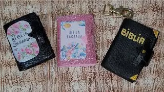 Como fazer uma Mini BÍBLIA SAGRADA - chaveirinho
