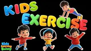 Kids Exercise Time 💪 | Kids Workout in Hindi + English | Kids Learning With Bunny Hindi