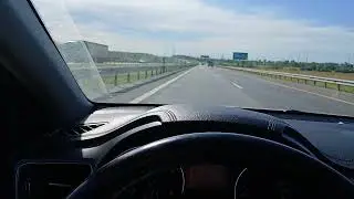 Едем солнечным днём по трассе Каспий М-5 78888 км. пробега на Kia ceed sw 2021