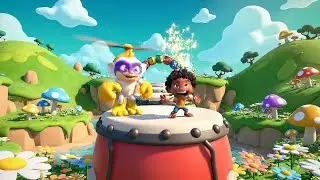 Rayman Baby Floated Past the Drum Bridge | Kids Songs & Nursery Rhymes