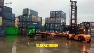 rainy morning activities at Pelindo Tanjung Priok field 219