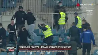 Bătaie între olteni la derby-ul Craiovei. Fanii celor două echipe s-au încăierat în tribune