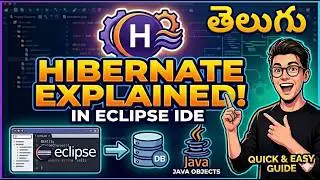 Hibernate Explained in Eclipse IDE | తెలుగులో | Quick & Easy Guide for Beginners