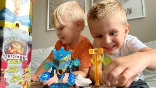 Treasure X ROBOTS Toy Reveal @AshtonAndrewKidsYoutubeChannel