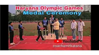 Haryana Olympic Games Medal Ceremony #viral #medal #sports #athletics #ceremony #viralvideo #video 